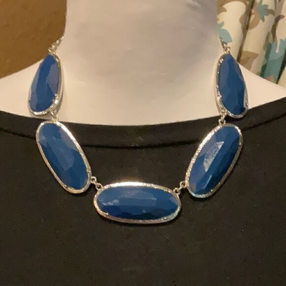 Vintage Blue Stone Necklace  - Picture 1 of 4